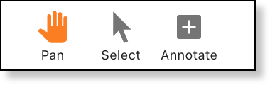Toolbar buttons with labels